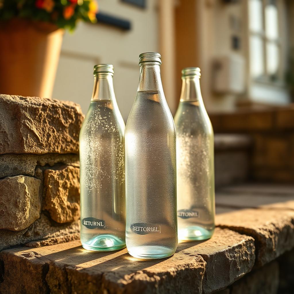 Returnable glass on the doorstep