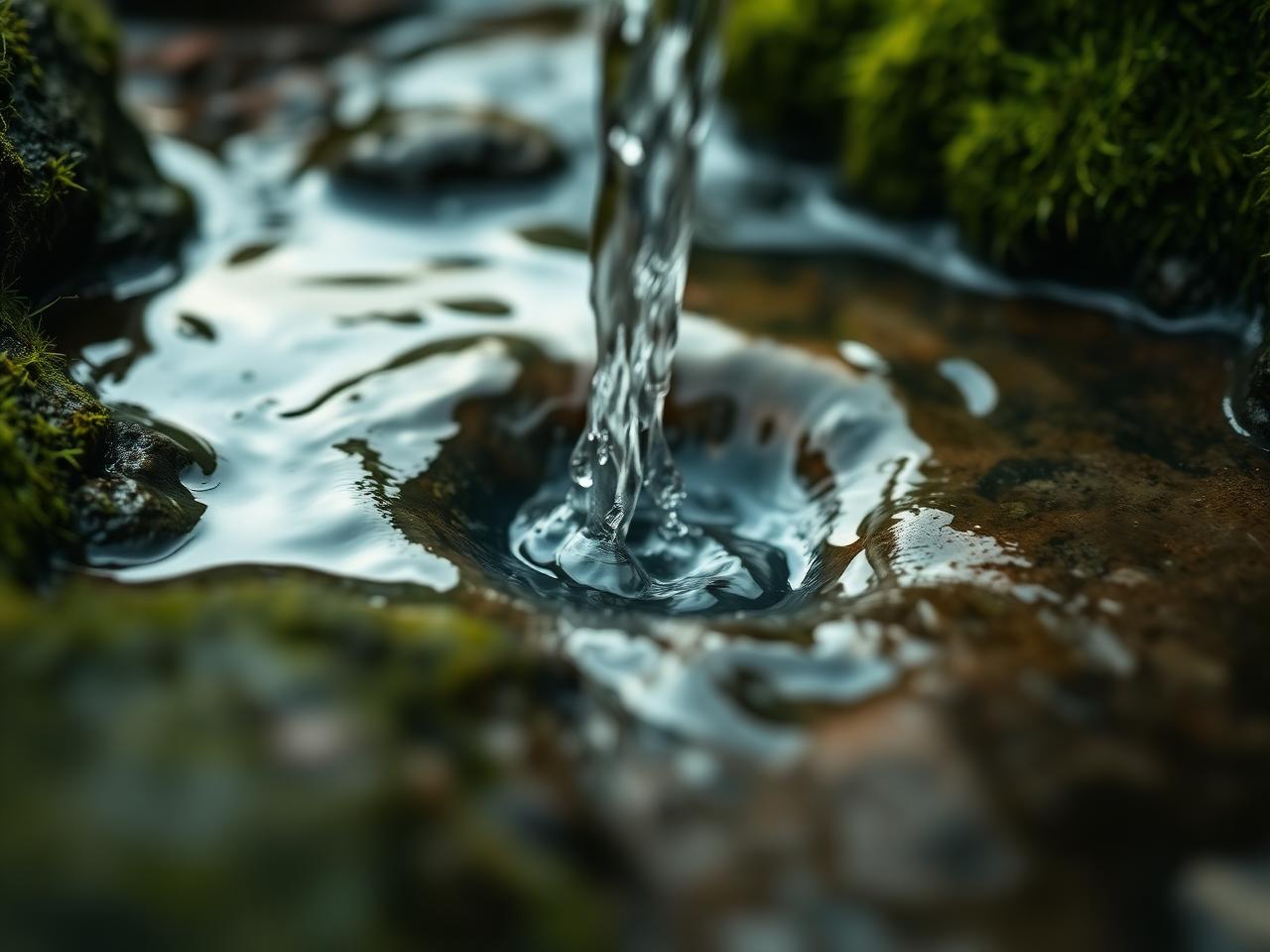 The source, water at the spring head